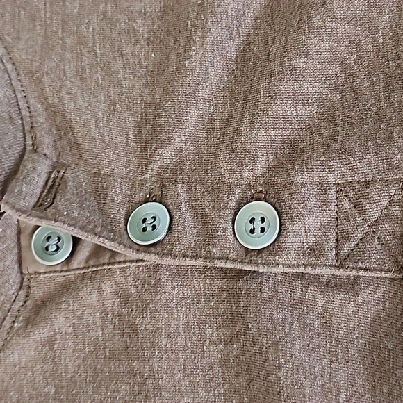 UpWest Mens Henley Size M Brown - Picture 5 of 5